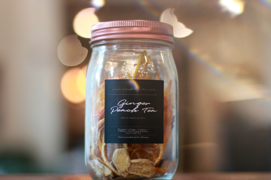 Ginger Peach Tea Cocktail Infusion Kit